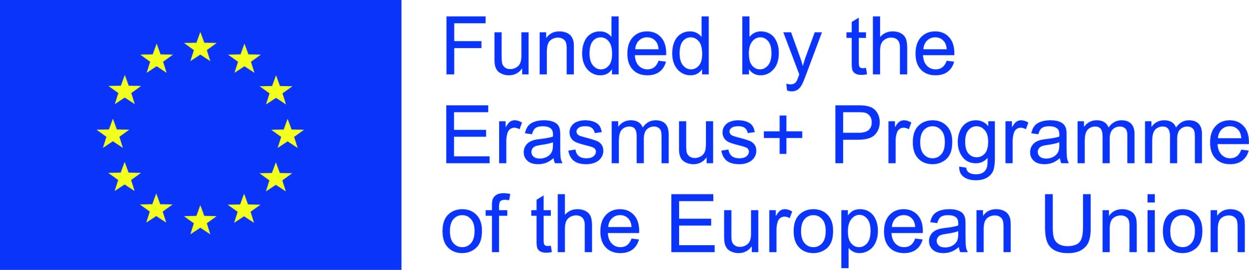 ERASMUS Logotipas EU veliava funded